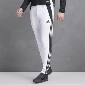 Adidas Men's White and Black Joggers
